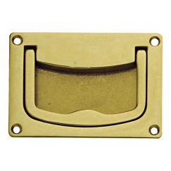 Richelieu Hardware 06320130 Classic Brass Recessed Pull - 063 in Brass